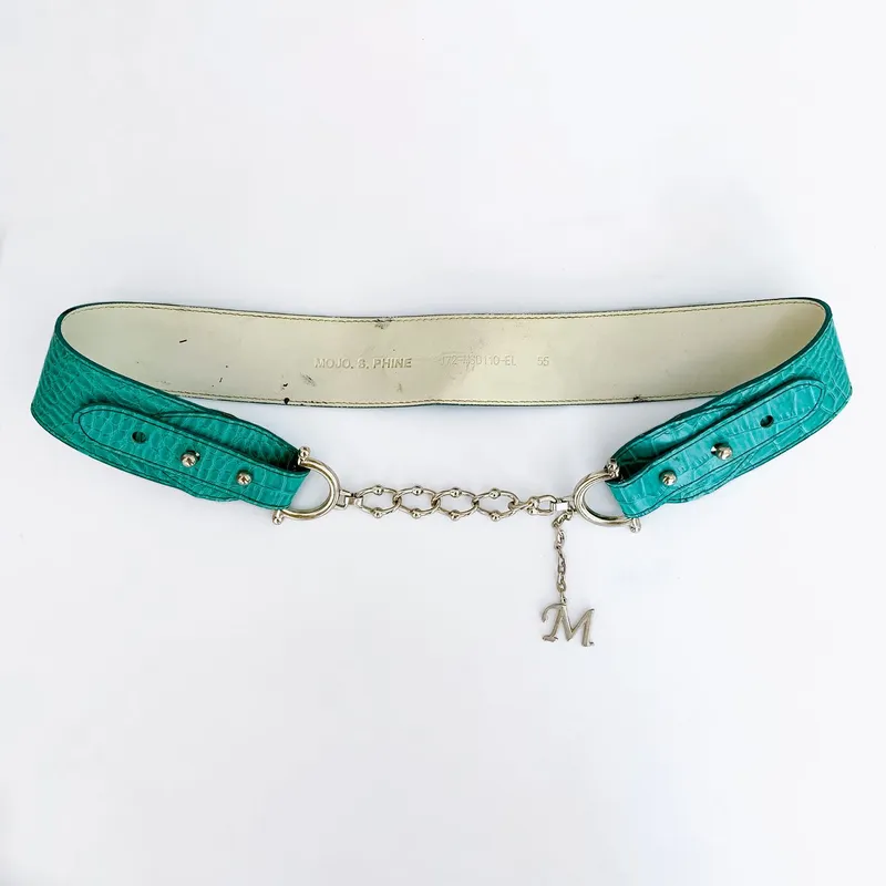 Y2K Belt Wanita green photo 1