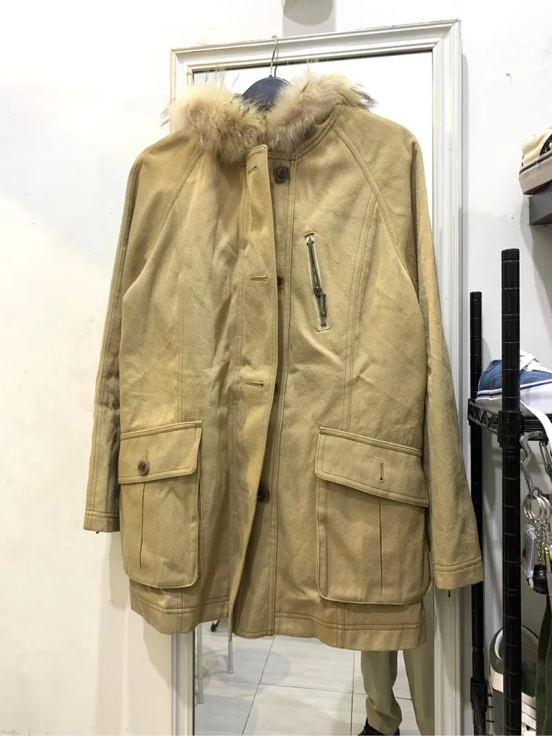 Vintage Fur Hood Christian Aujard Made Japan photo 1