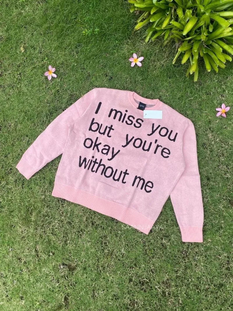 Knitwear Sweater Lirien Pink Black Thanksinsomnia photo 1