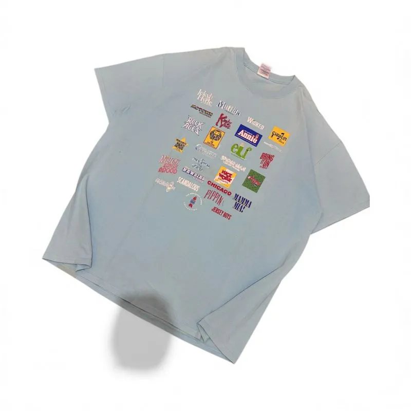 Vintage Broadway Musical Logo Tee Light Blue – Unisex Graphi photo 1