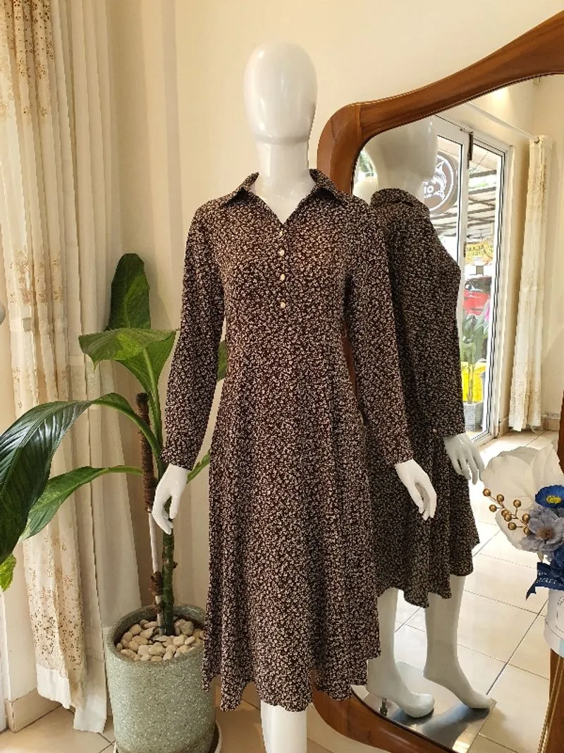 DRES HITAM BUNGA photo 1