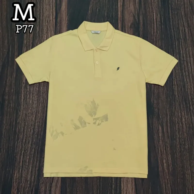 Casual Polo shirt Pria yellow photo 1
