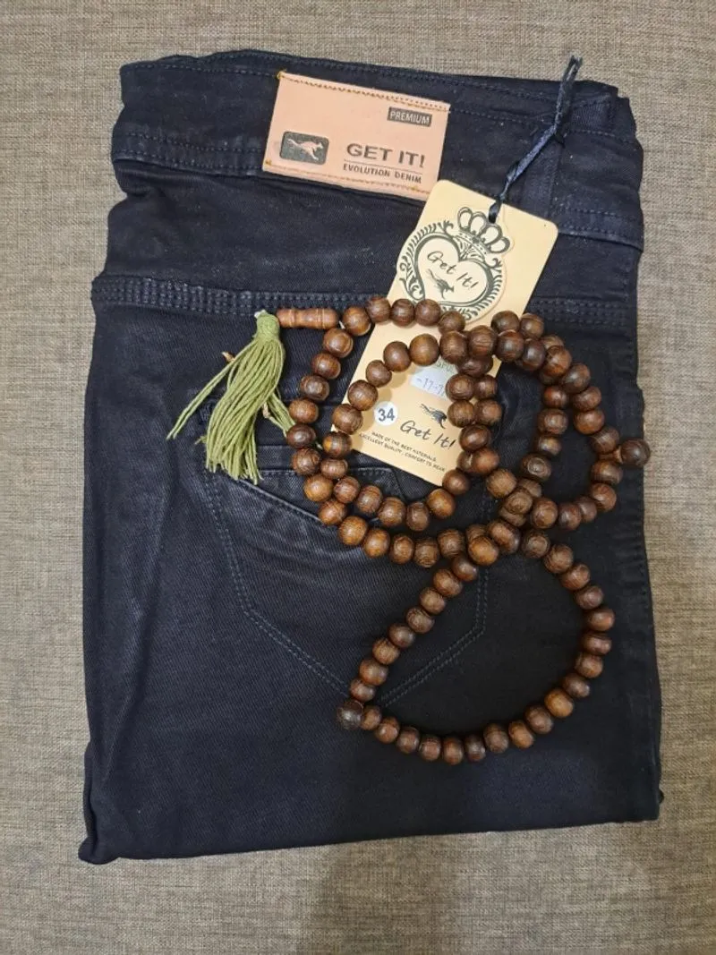 Celana Panjang Jeans Wanita Hitam Sz 31-34 photo 1