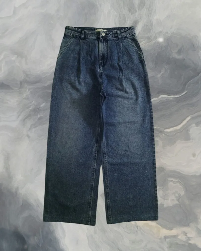 Celana Baggy Pleated Jeans Gombrong MUSINSA INSTANTFUNK photo 1