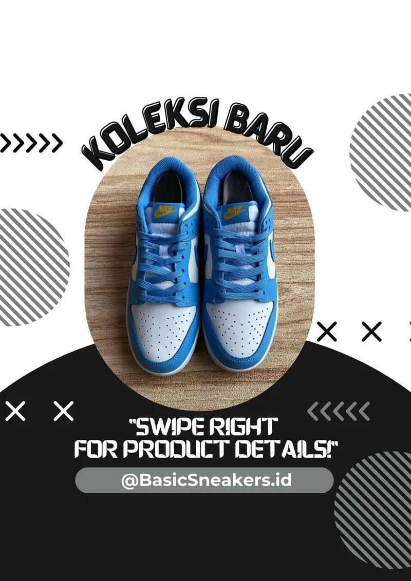Nike Sportswear Casual Sneakers Pria white blue photo 1