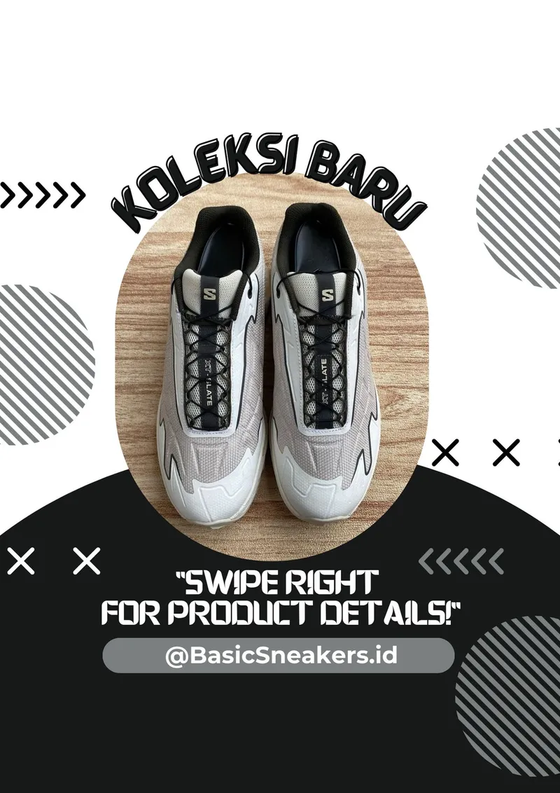 Salomon Sportswear Casual Sneakers Pria white cream photo 1