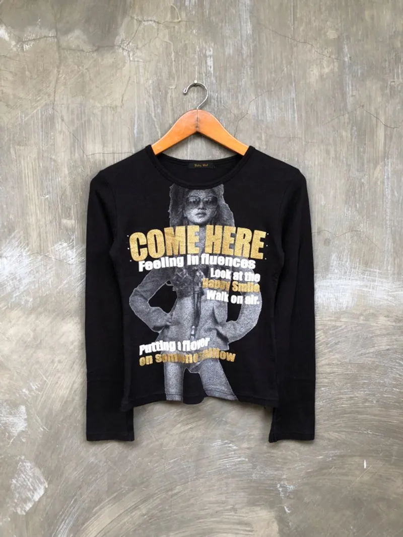 Y2K Japanese Brand Joky Gal Women Longsleeve Tops photo 1