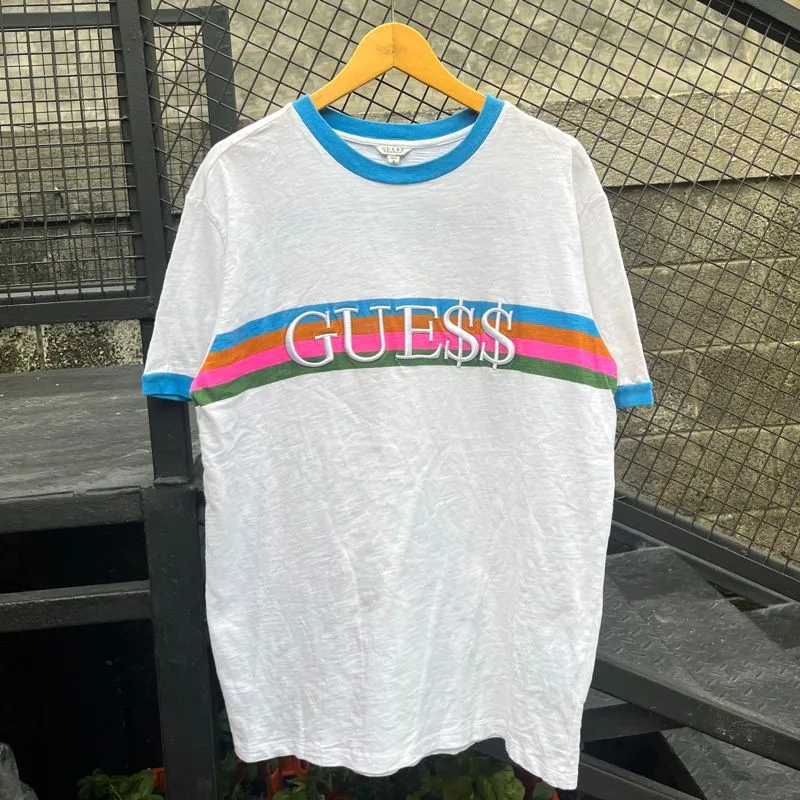 Guess x ASAP Rocky White T Shirt Emboidered Logo photo 1