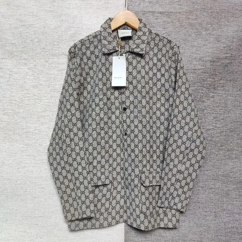 Gucci Jacket mens Beige colour Linen Blend Canvas Size L  photo 1
