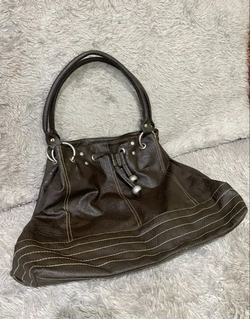Shoulder Bag Leather Brown photo 1