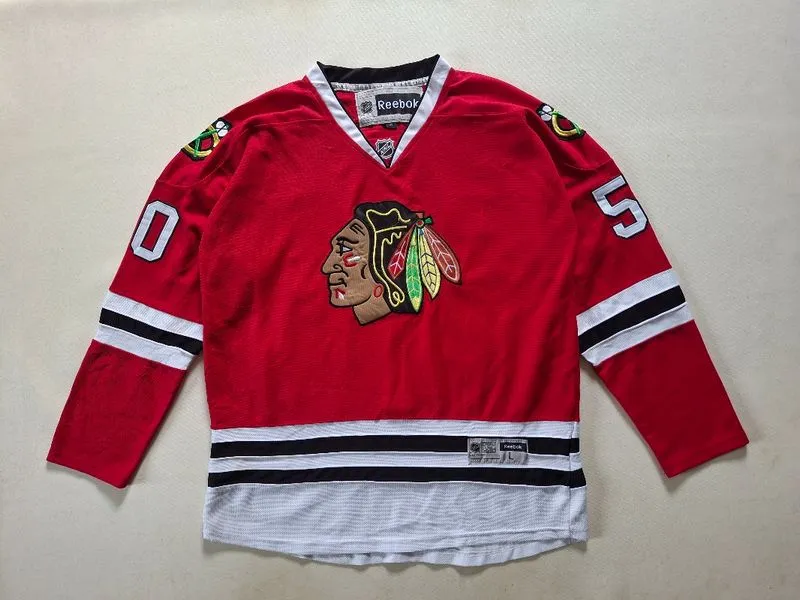 JERSEY NHL CHICAGO BLACKHAWKS CRAWFORD ORIGINAL 100% photo 1