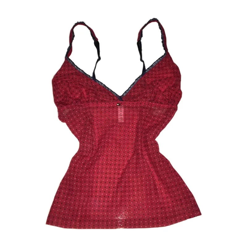 Tommy Hilfiger Y2K Fairy Cami top Wanita red black photo 1