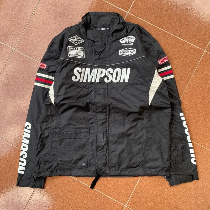 Biker Hoody Pria black photo 1