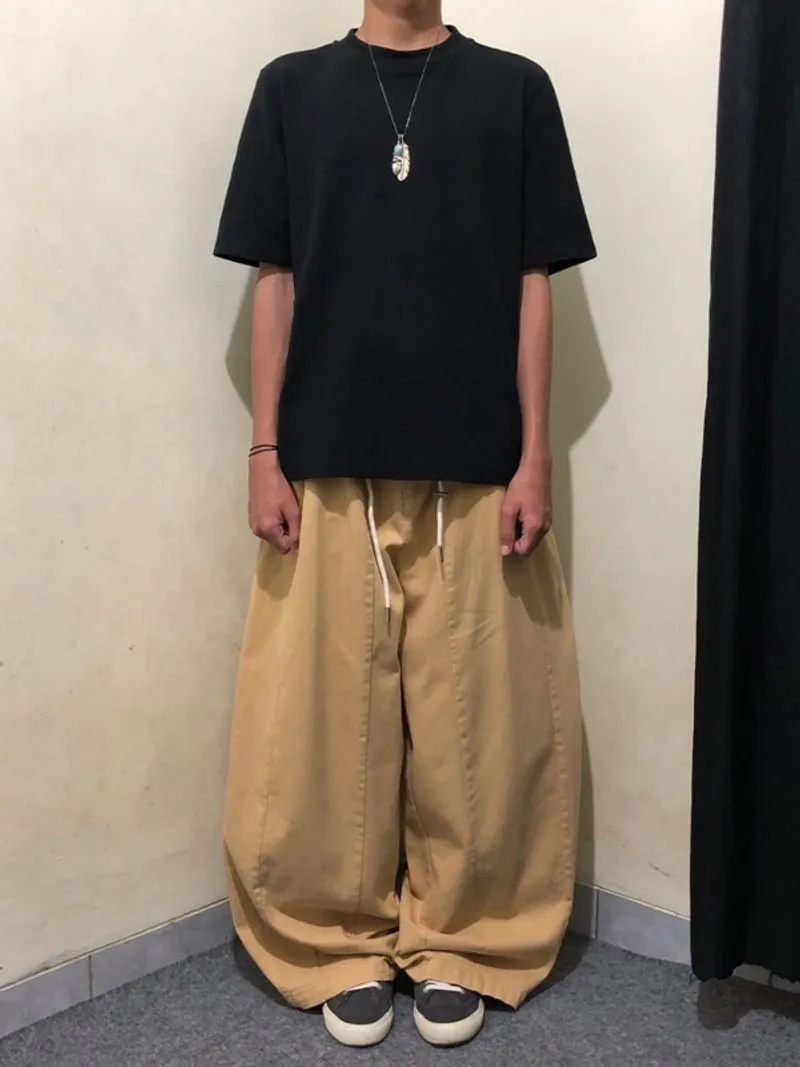 Good life works wide beige ballonn pants  photo 1