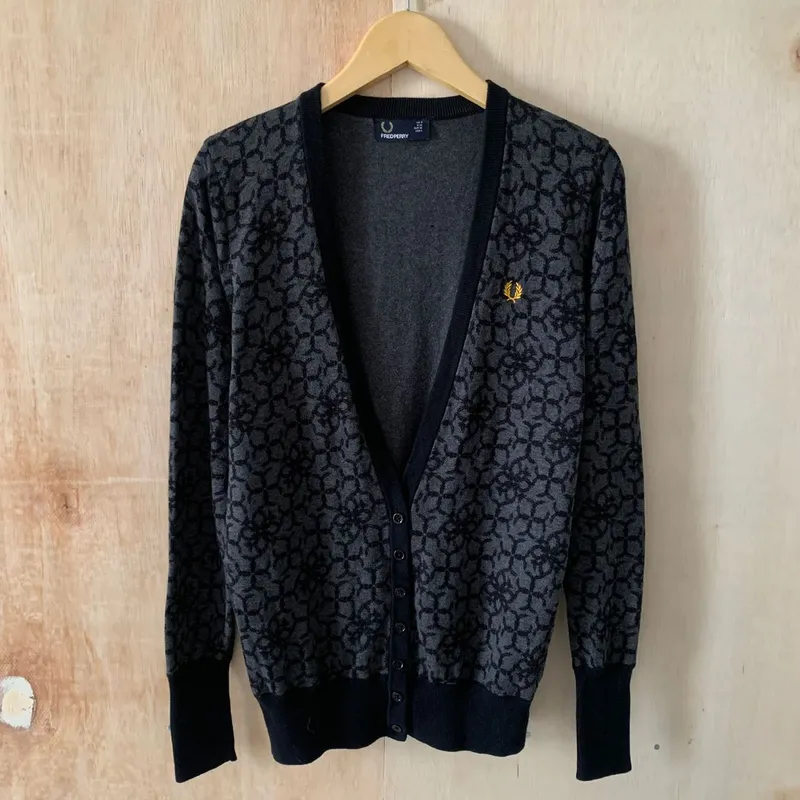 Fred Perry Streetwear Casual Suit Pria black gray photo 1