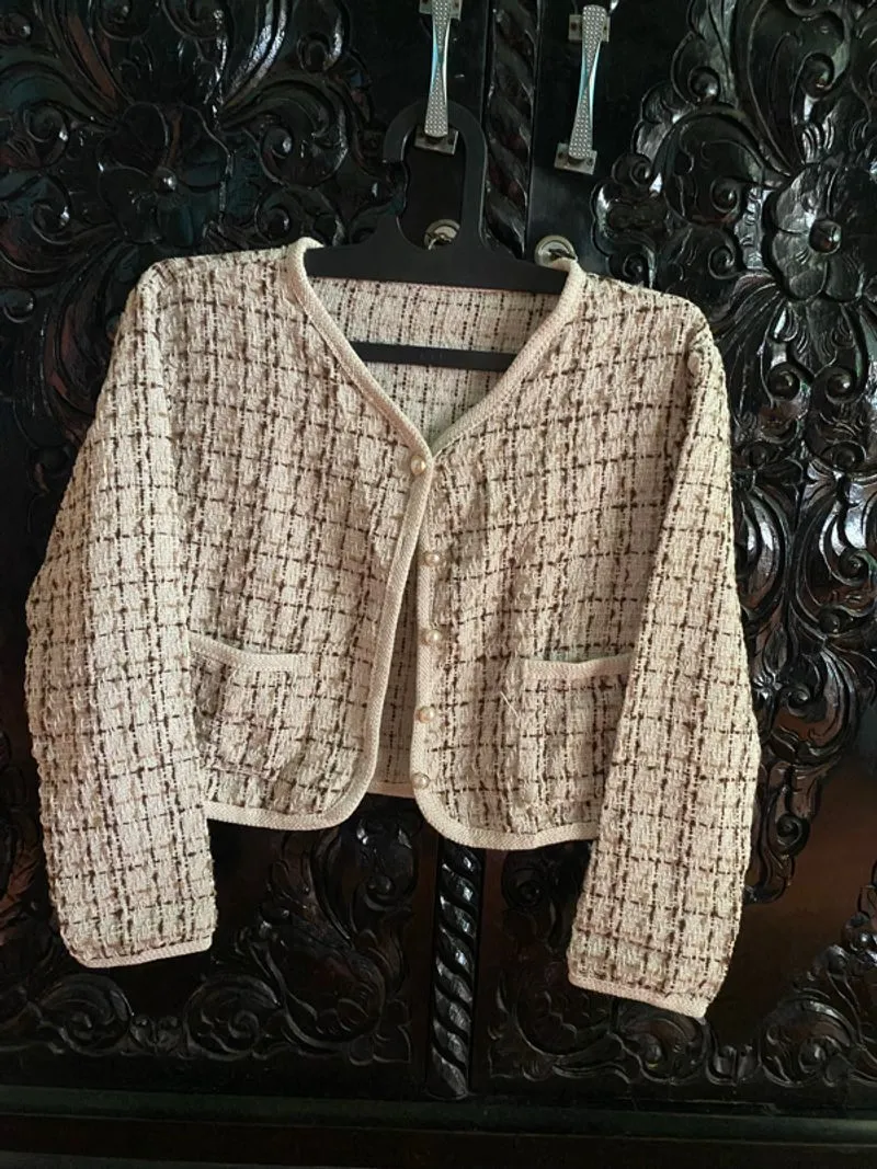 Cardigan Style Outer Crop Lengan Panjang photo 1