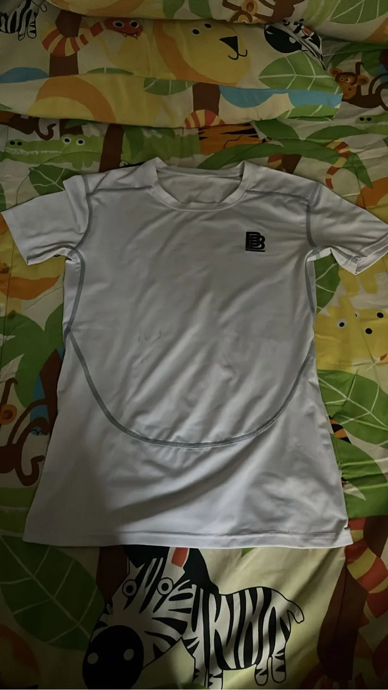 Sportswear Minimalist Jersey Pria white black photo 1
