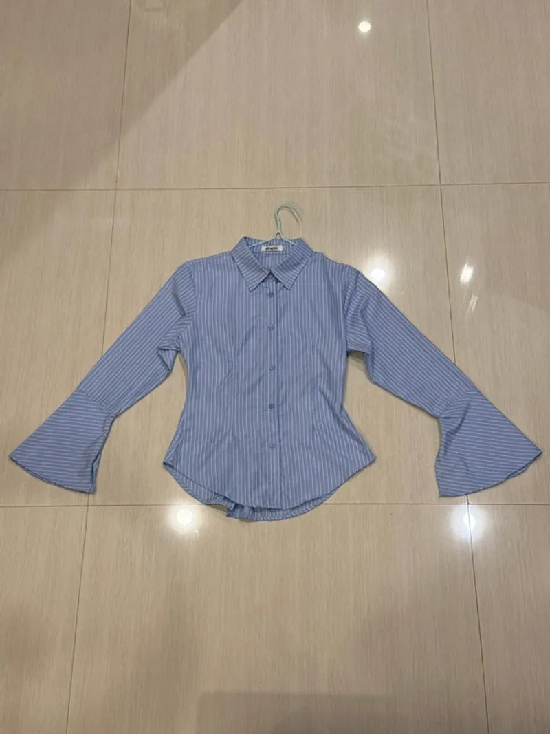 Wispie Money Magnet Fitted Shirt, Magnet Blue XL photo 1