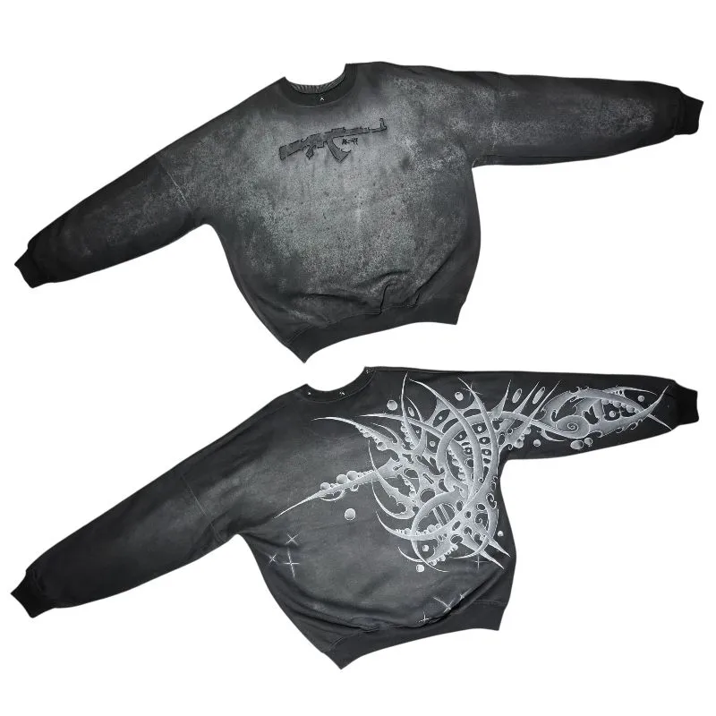 AK-47 (SWEATSHIRT) — HANDPAINTING BY ©104S photo 1