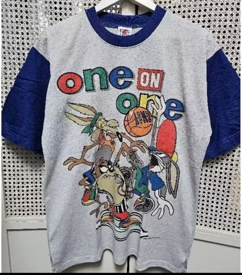 Kaos looney toon basket tshirt baju atasan unisex katun photo 1