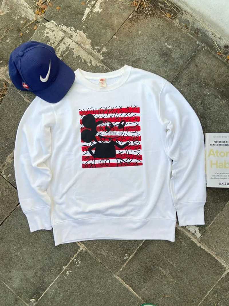 Crewneck Uniqlo x Mickey Mouse x Keith Haring  photo 1