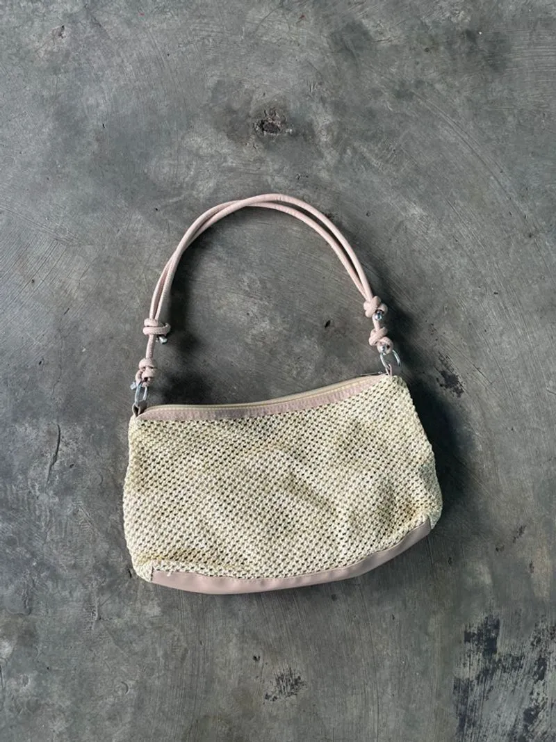 Tas bahu rajut Vtg photo 1
