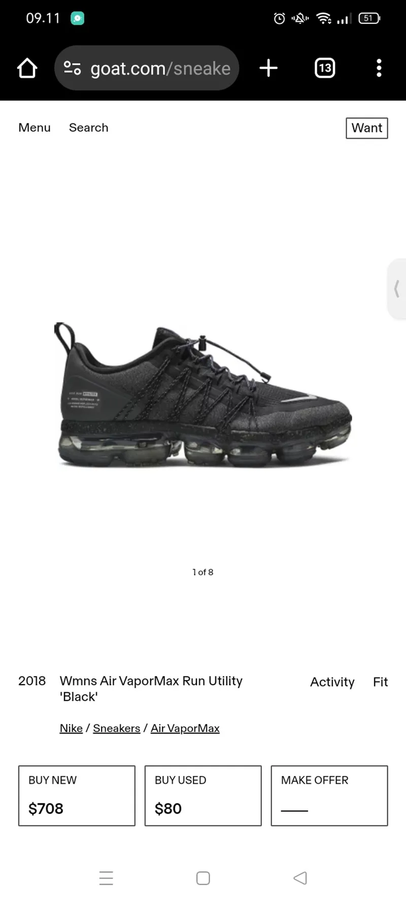 Nike Emo Sportswear Boots Pria white black photo 1