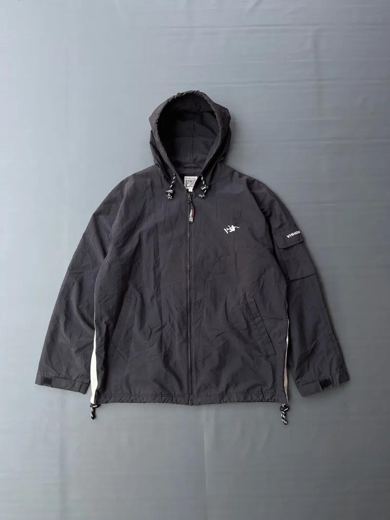 Vision Street Wear Streetwear Y2K Windbreaker Pria black photo 1