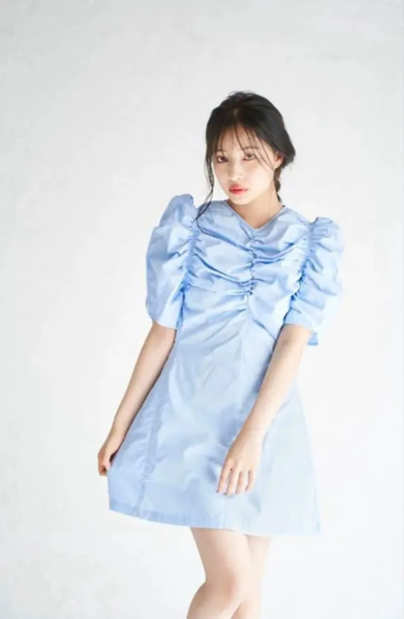DRESS BLUE MINI / Size L photo 1