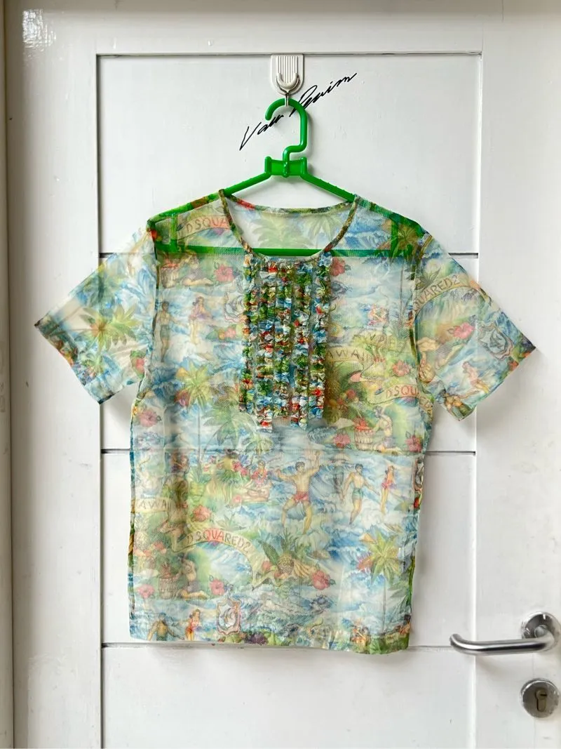 DSQUARED2 Hawaii Mesh T-shirt photo 1