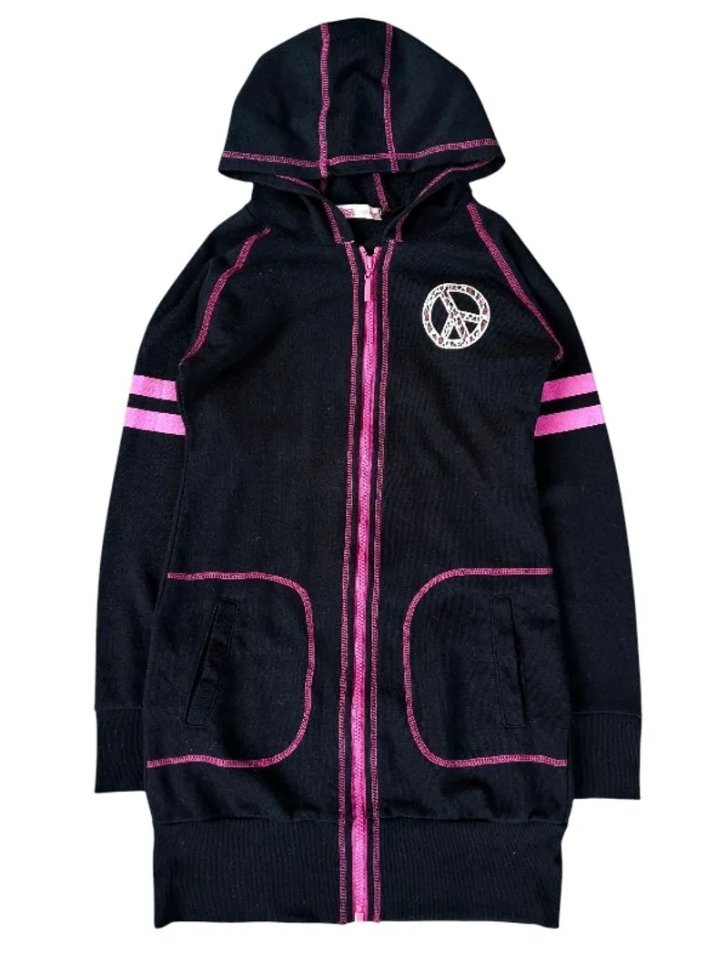 Rose fanfan embroidery piece big stitch & stripe zip hoodie  photo 1