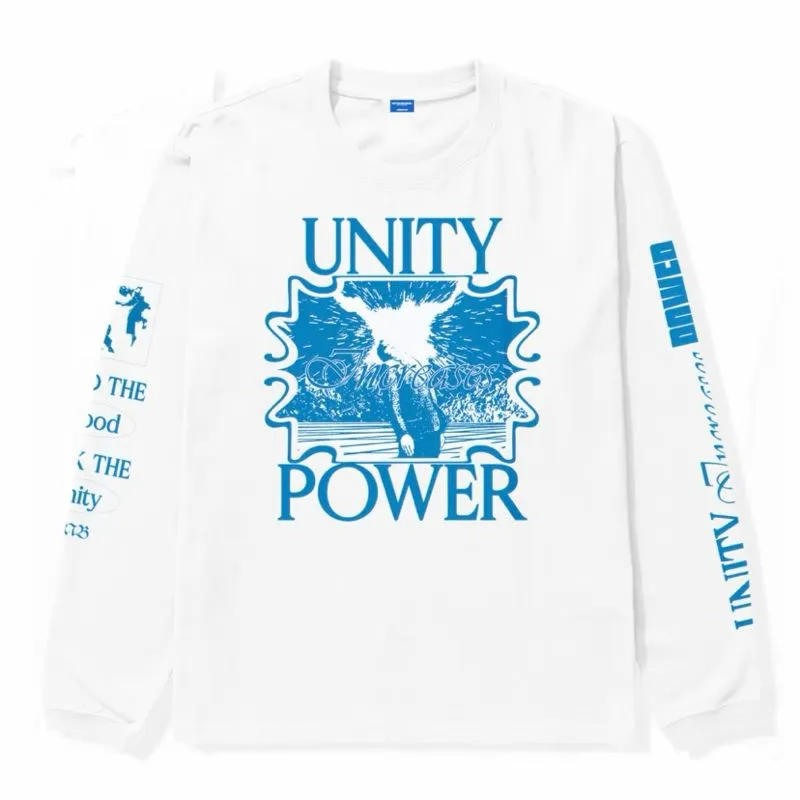 Bitsnbobs76 Long Sleeve Shout White Lengan Panjang photo 1