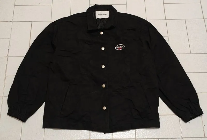 Jaket Casual Kerah Denim Muahmuah Hitam photo 1