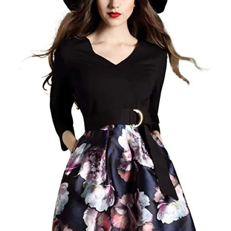 Luxury Fairy Midi dress Wanita black photo 1