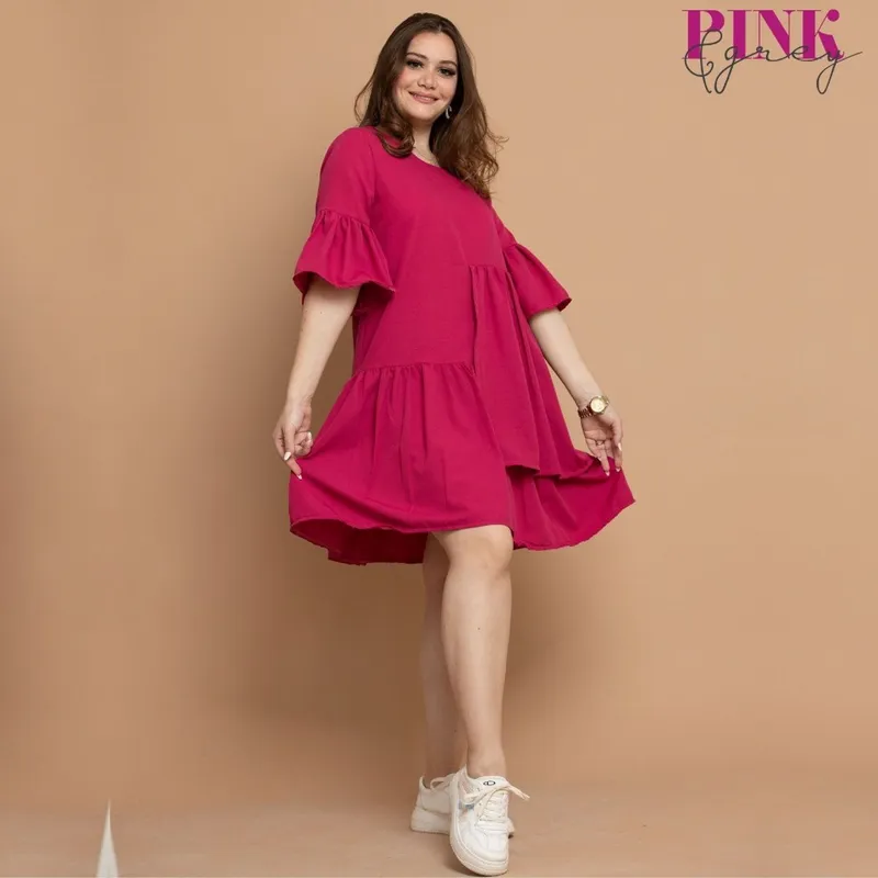 Casual Casual dress Wanita red photo 1