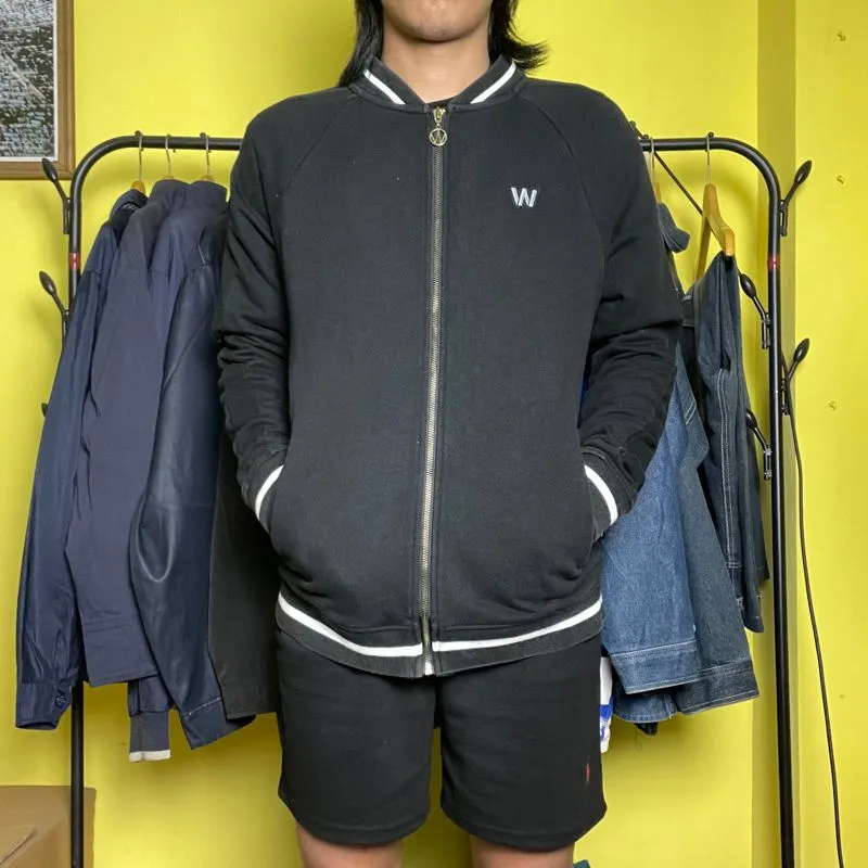 MLB Streetwear Y2K Bomber jacket Pria black photo 1