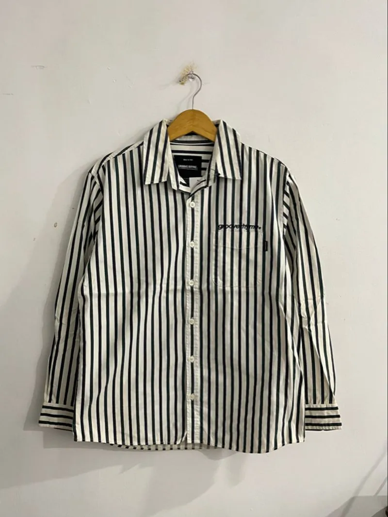 Grooverhyme Striped Button Up Shirt photo 1