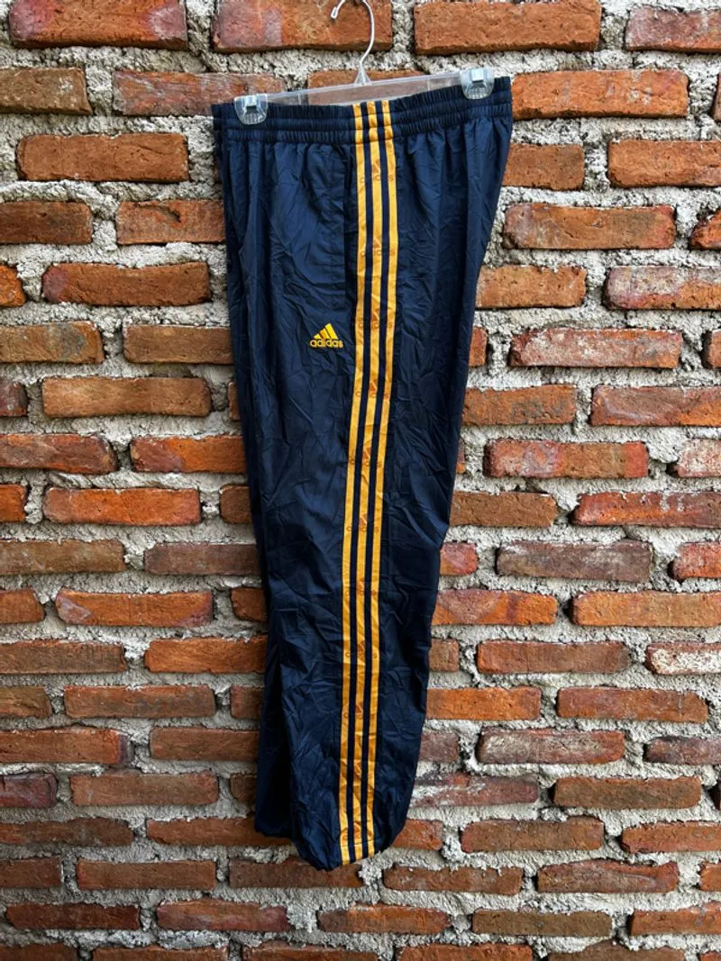 Trackpants Adidas Climaproft navy strip orange photo 1