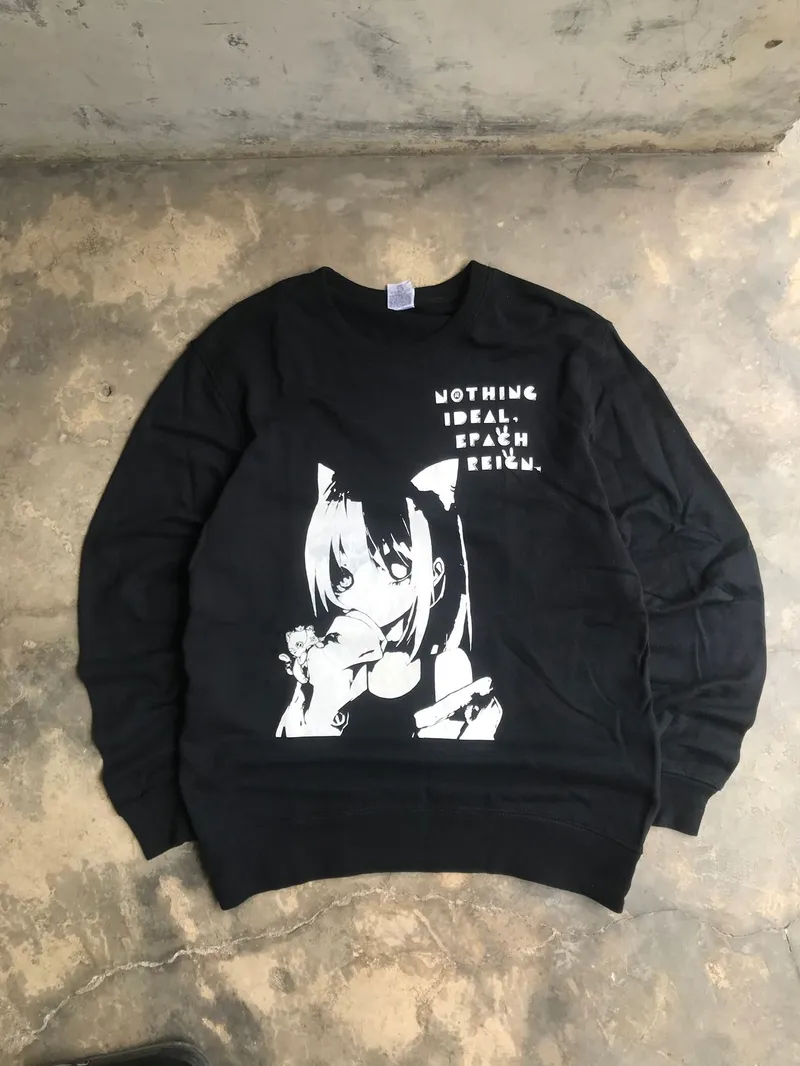 Streetwear Sweatshirt Wanita black photo 1