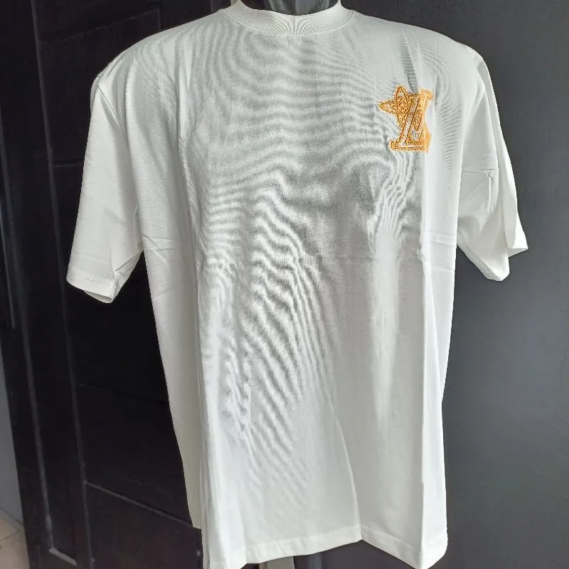 LV T Shirt pria Baju kaos baju kaus putih size XL photo 1