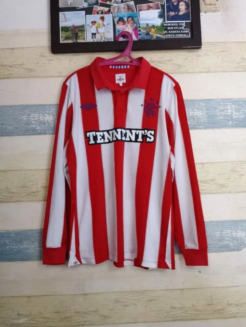 Jersey Umbro Rangers FC Glasgow away 2010-2011 long sleeve  photo 1