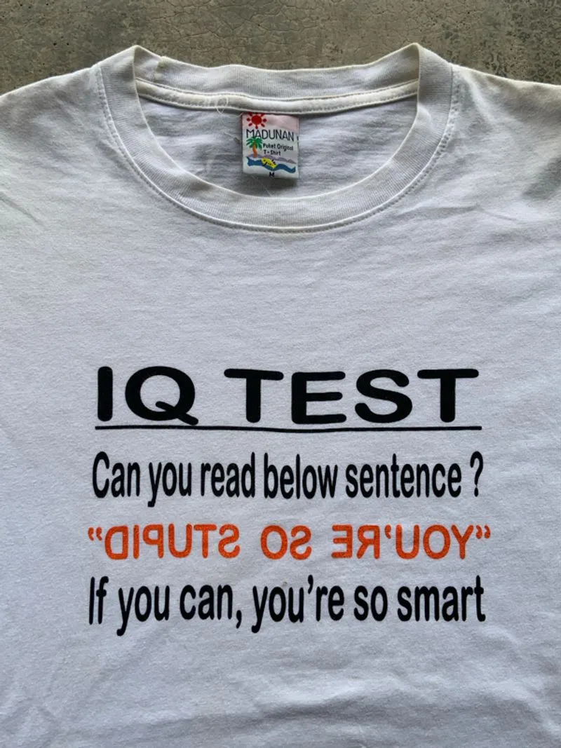 IQ Test Parody Tee photo 1