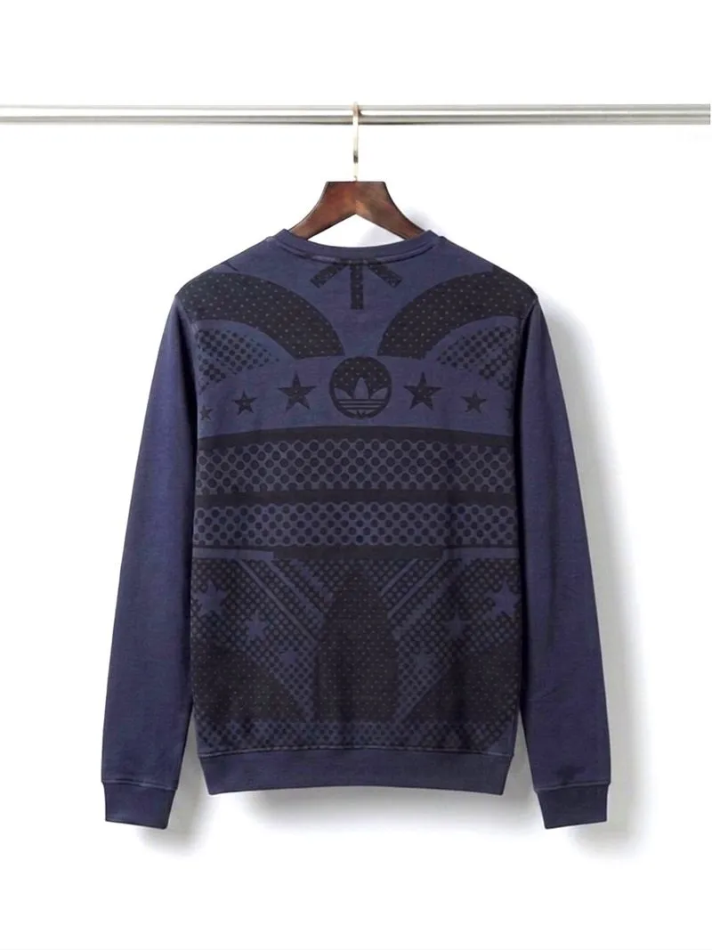 Crewneck Adidas Trefoil Back Printed Sweater Bordir Logo photo 1