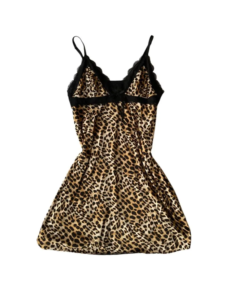 y2k leopard lingerie photo 1