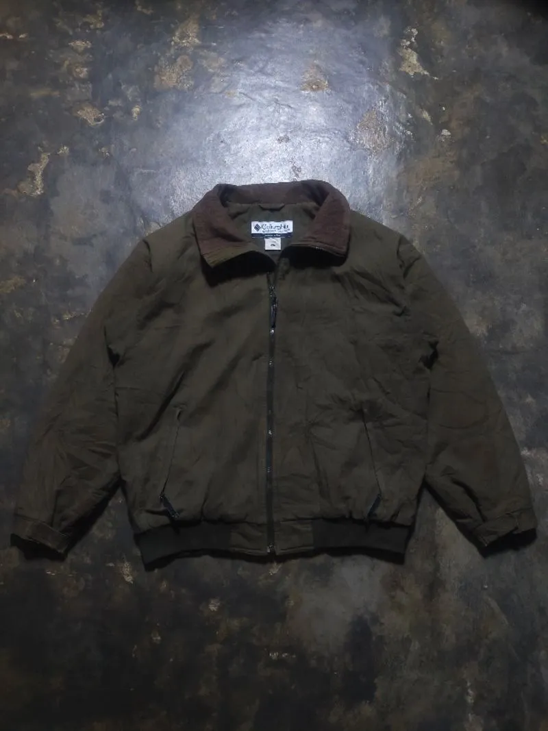 Columbia stand Neck distressed hand canvas jacket photo 1