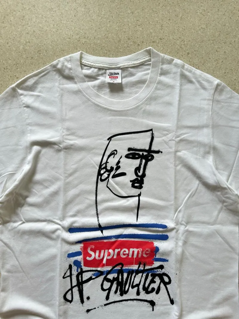 SUPREME JEAN PAUL GAULTIER TEE - WHITE - Preloved