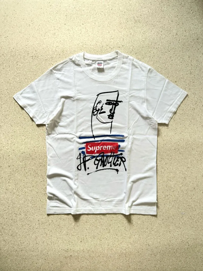 SUPREME JEAN PAUL GAULTIER TEE - WHITE - Preloved