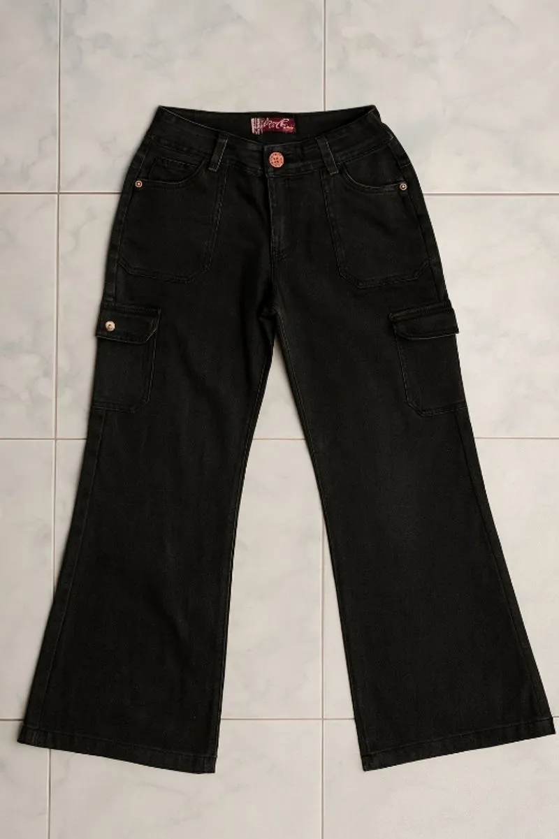 CELANA JEANS CARGO HIT photo 1