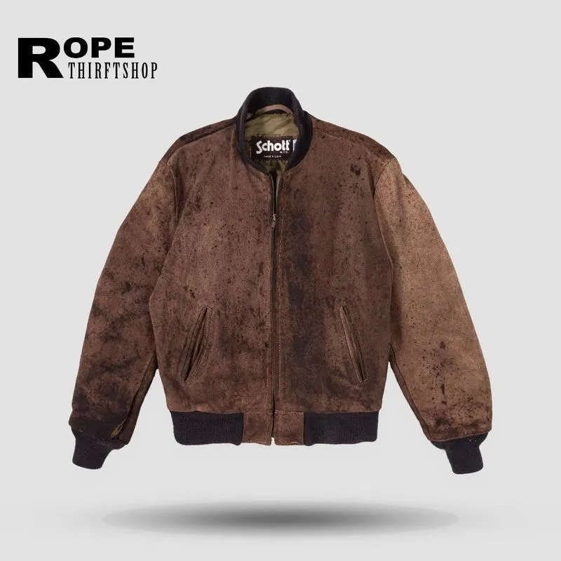 Jacket SCHOTT traditional suede leather usa photo 1