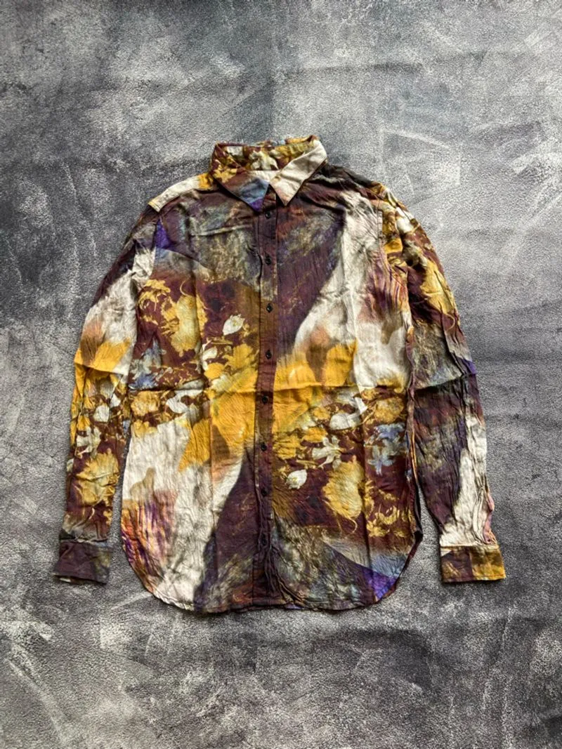 Diesel Painted Pattern Button Up  photo 1